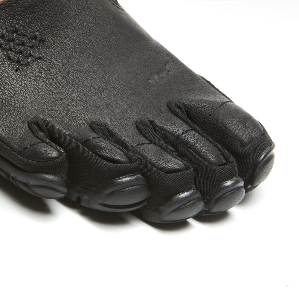 Vibram Five Fingers Womens CVT-Leather - Barefoot Shoes Black - SQV982437